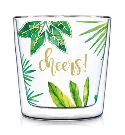 Doppelwandiges Glas / Jungle