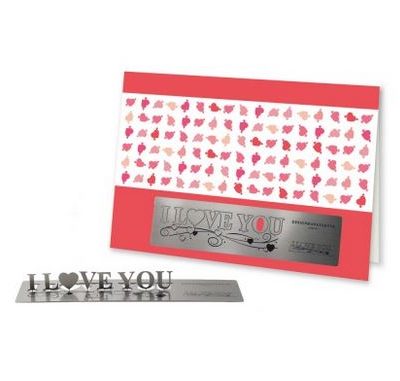 Edelstahlkarte / Valentinstag
