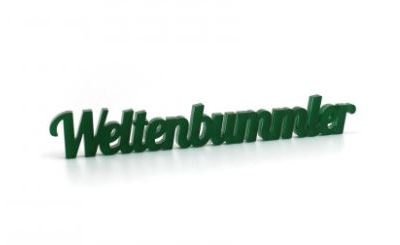 Acrylschriftzug / Weltenbummler