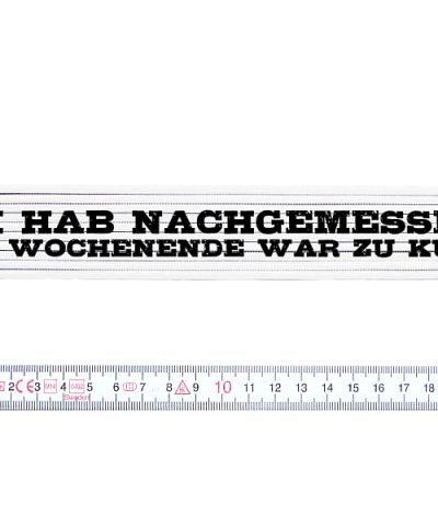 Zollstock / Ich hab nachgemessen...