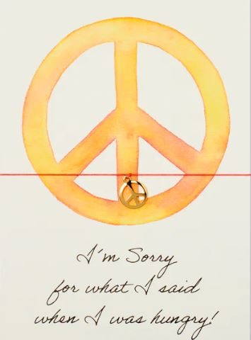 Karte mit Armband / Peace