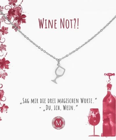 Halskette Wine Not?! / Edelstahl