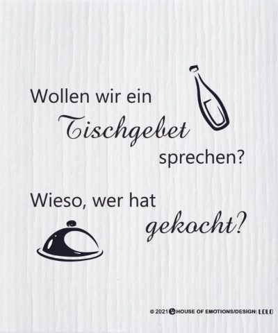 Spüllappen / Tischgebet