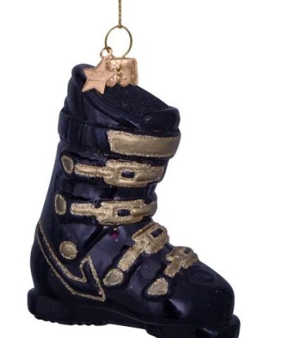 Baumschmuck / Skischuh Schwarz