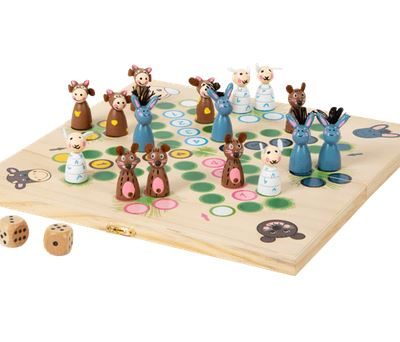 Holzspielzeug / Mensch ärgere dich nicht Farmtiere