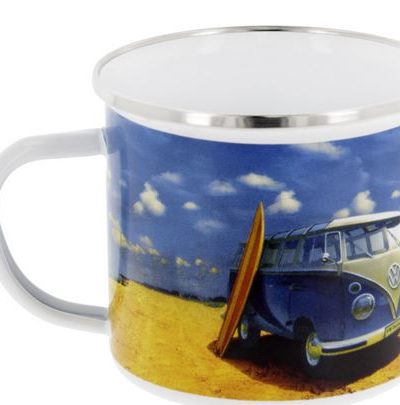 VW Bus / Emailletasse Beachlife